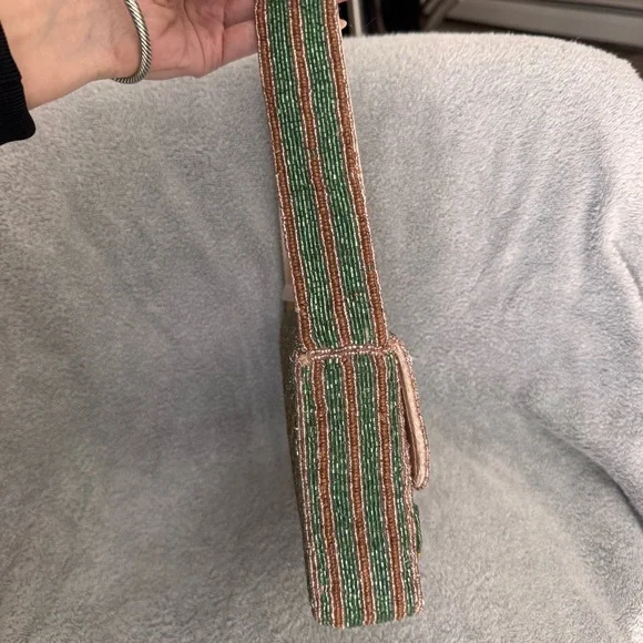 Made in India Palm Tree Tassel Beaded bag - Picture 3 of 6